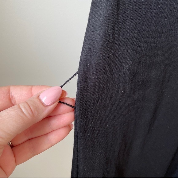 Zara Black Sleeveless Vneck Dress Size Medium - Picture 4 of 9